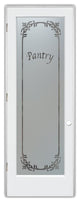 Pantry Door - Lenora - Primed - 24" x 96" - Knob on Right - Pull Open