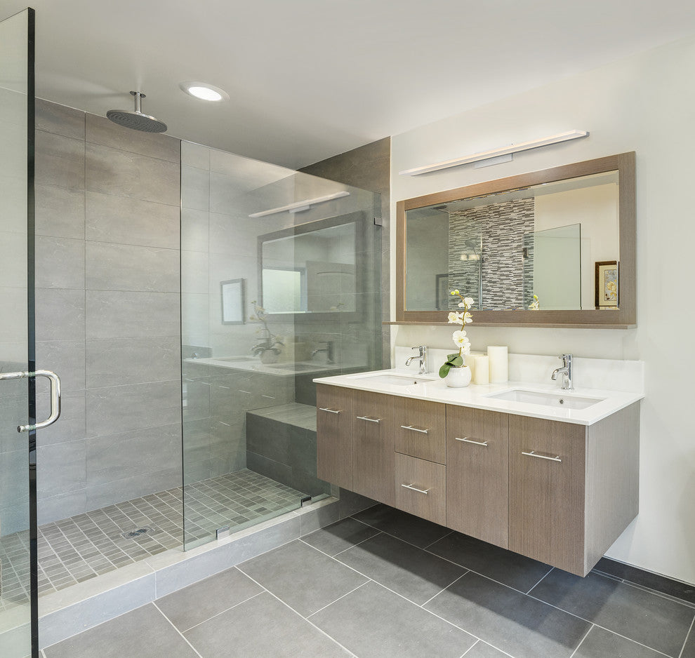 WAC Lighting Level 36"LED Bath Vanity & Wall Light in Brushed Aluminum