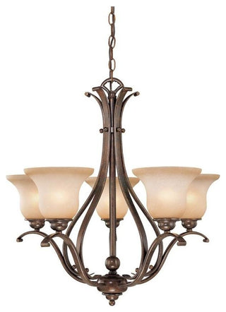 Vaxcel, Monrovia 5-Light Royal Bronze Chandelier