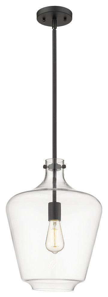 Innovations Lighting 493-1S-BK-G502-12-LED Lowell 1 Light 12" Mini Pendant
