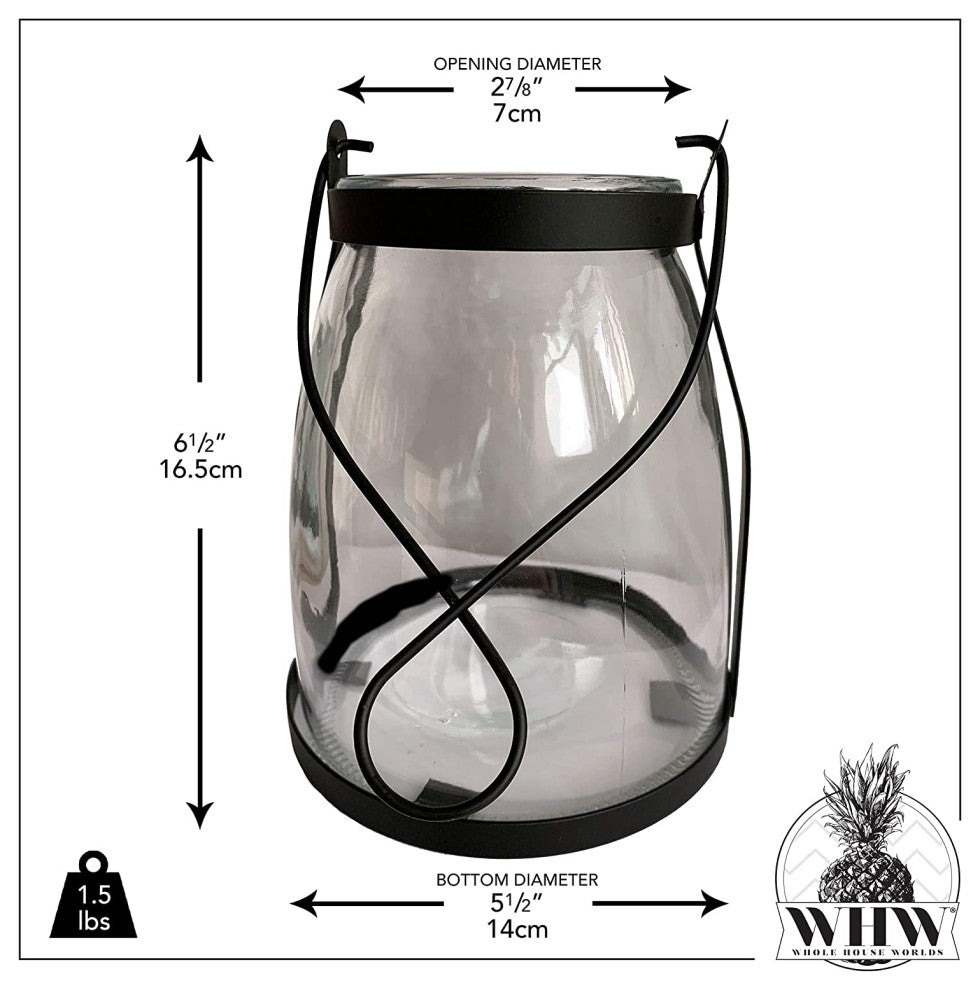 Hurricane Lantern, 6.75 Inches