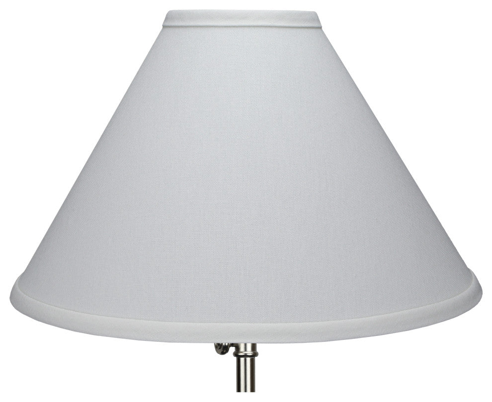 Fenchel Shades 4"x13"x9" Brass Spider Attachment Empire Lamp Shade, Linen