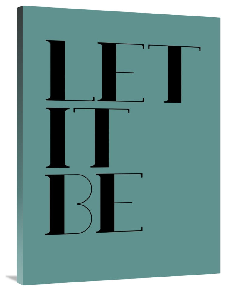 "Let It Be Poster  Blue" Fine Art Print