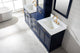 Milano Transitional Blue 96" Double Sink Bathroom Vanity Modular Set