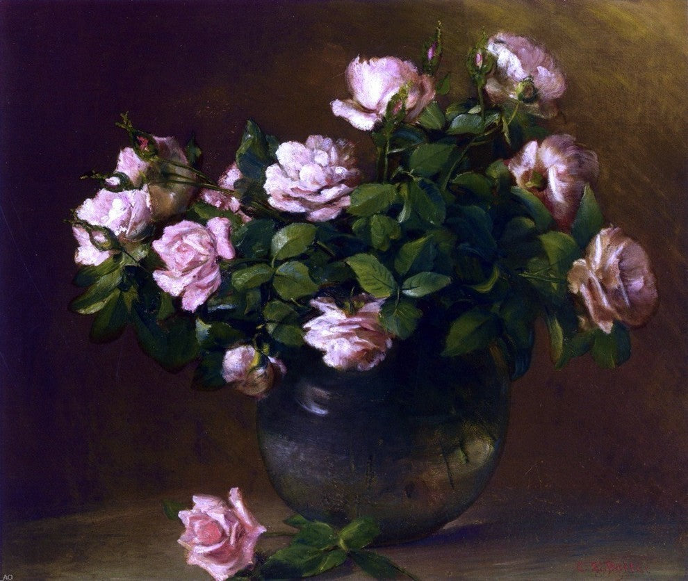 Charles Ethan Porter Roses Premium Canvas Print