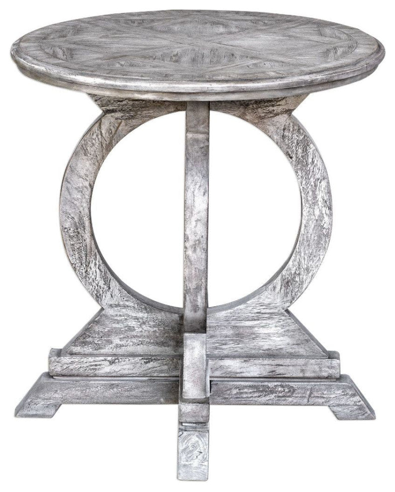 Uttermost Maiva White Side Table