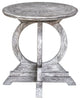 Uttermost Maiva White Side Table