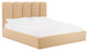 Palani Honey Velvet King Bed - Honey