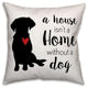 House Home Dog 18x18 Spun Poly Pillow
