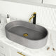 VIGO Sagrada 24"L x 14"W x 5"H Concreto Stone Oval Bathroom Vessel Sink
