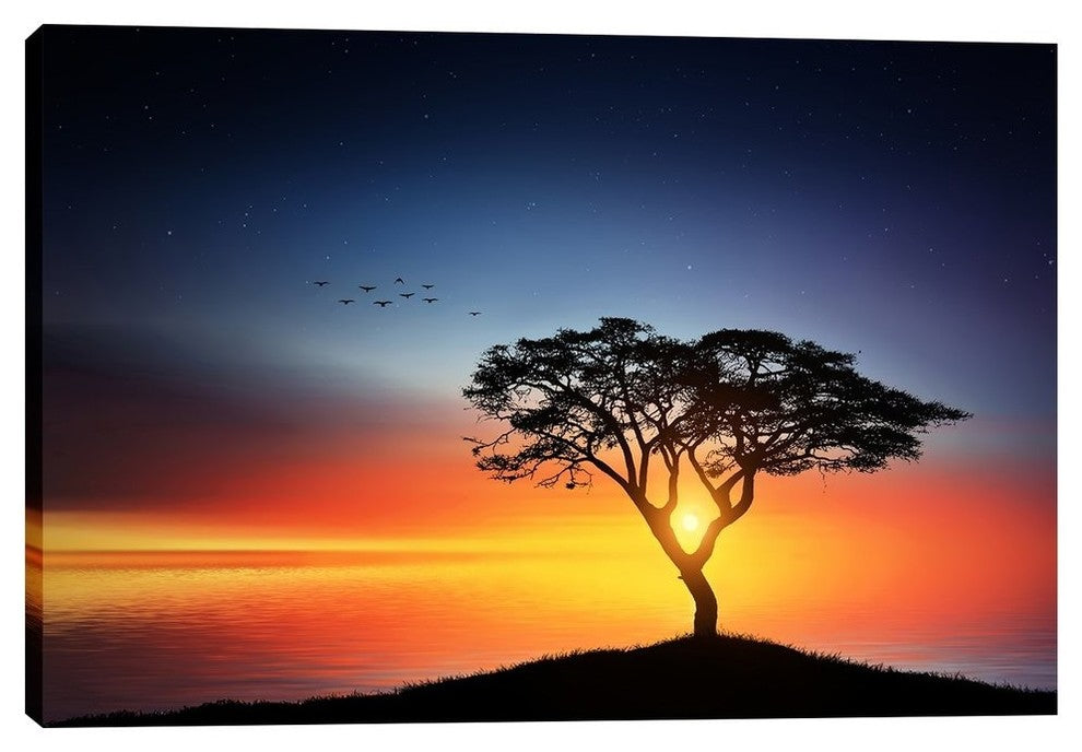 Epic Graffiti "The Soft Twilight" Giclee Canvas Wall Art, 26"x40"