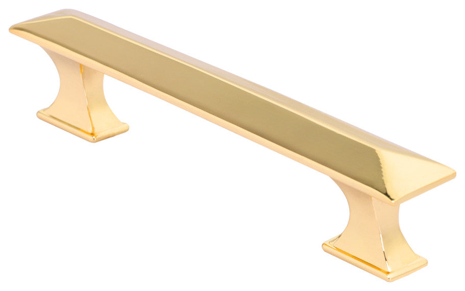 Utopia Alley Tristan Pull, 3.75" Center to Center, Polished Gold, 25 Pack