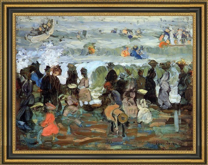 Maurice Prendergast After the Storm - 18" x 24" Framed Premium Canvas Print