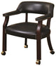 Office Side Chair, Dark Brown