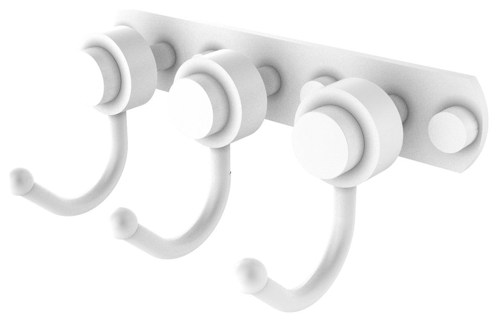 Mercury 3 Position Multi Hook with Smooth Accent, Matte White