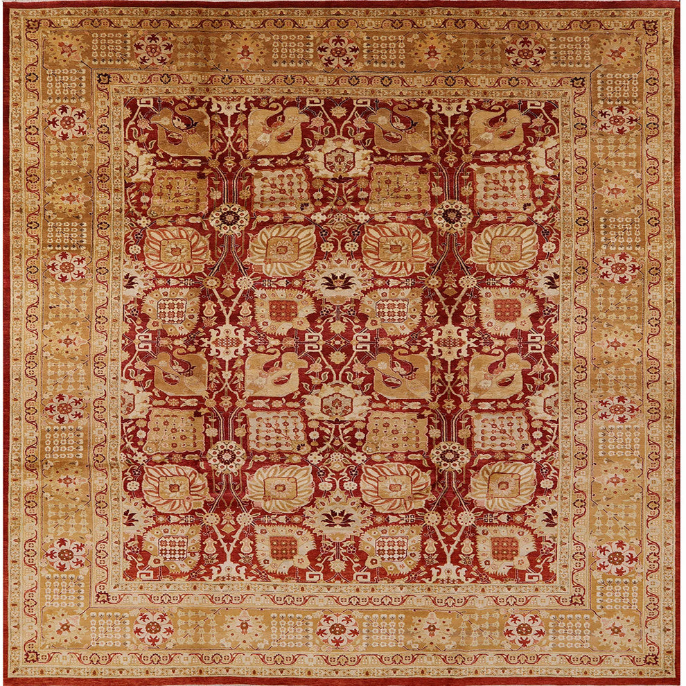 Ahgly Company Indoor Square Mid-Century Modern Area Rugs, 8' Square