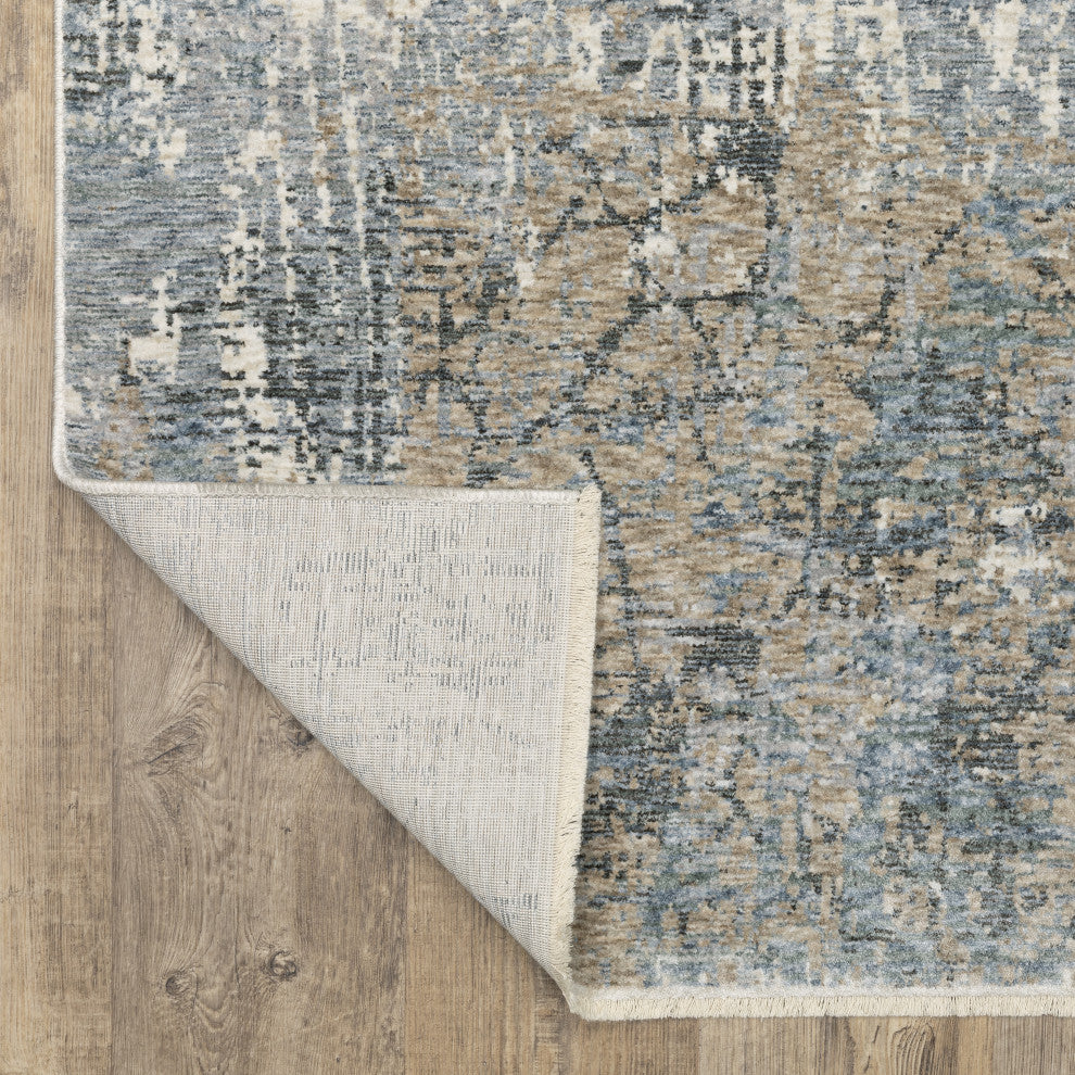 Harlan Modern Abstract Polyester Area Rug Runner 2'3" x 7'6"