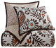 Rebecca Paisley Reversible Quilt Set, 3 Piece, King
