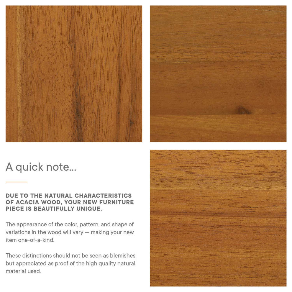 Brentwood Outdoor Patio Acacia Wood Coffee Table