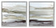 Abstract Watercolor Wave Interpretation Grey Brown Fluid Movement,17 x 17