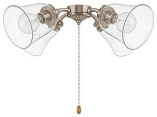 23163-4 Replacement Clear Ceiling Fan Glsss Shade, 4 Pack.