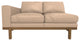 Cantor Left Arm Leather Sofa, Finish: Fawn, Leather: Marcona