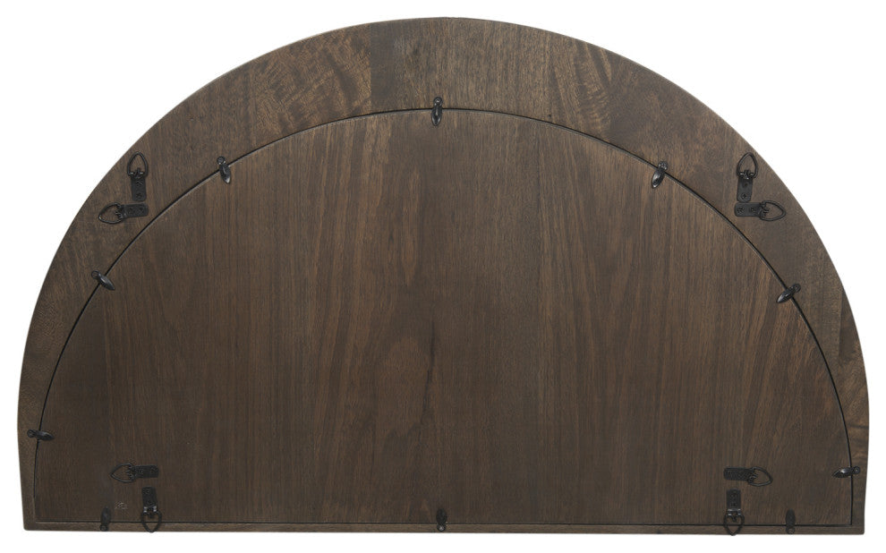 Celeste Dark Brown Wood Small Mirror