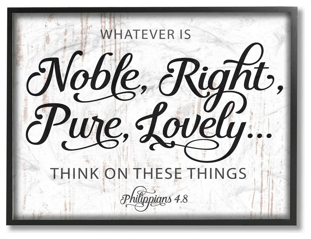Stupell Ind. Noble Right Pure Lovely Framed Giclee Art, 11x14