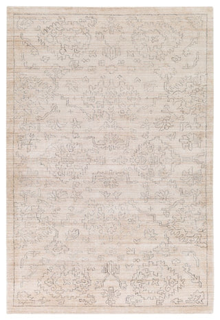 Hightower Traditional Beige, Charcoal Area Rug, 4'x6'