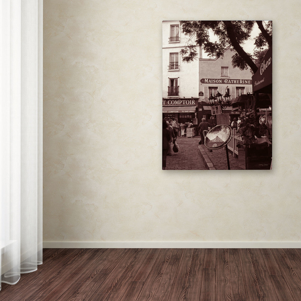 'Maison Catherine, Montmartre' Canvas Art by Kathy Yates