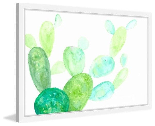 "Prickly Pear Fantasy" Framed Painting Print, 36"x24"