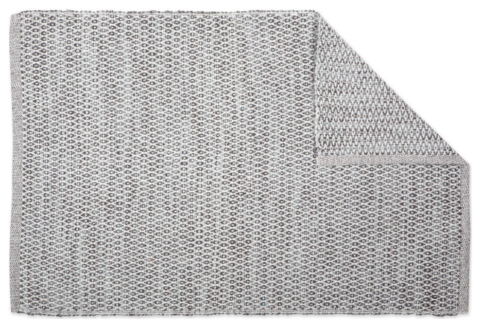 DII Gray Diamond Recycled Yarn Rug