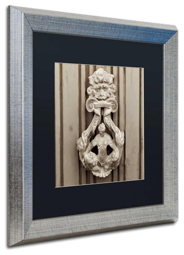 Alan Blaustein 'La Porta Soprammobile III' Art, Silver Frame, Black Mat, 16x16