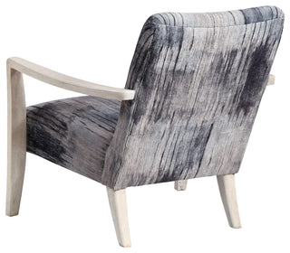 Uttermost Watercolor Gray Chenille Accent Chair
