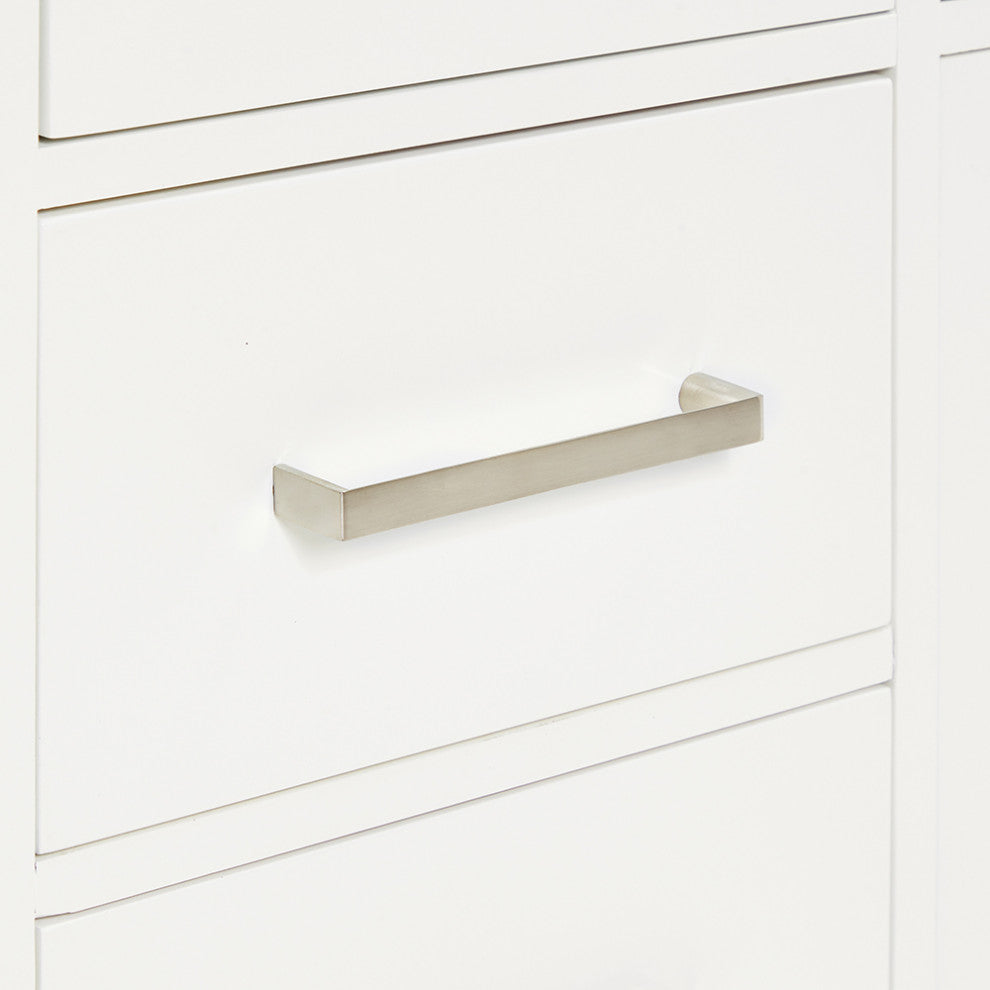 Ariel Bristol 60" Sinks Bath Vanity Base, White
