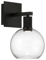 Access Lighting 63145LEDD/CLR Port Nine 13" Tall LED Wall Sconce - Matte Black