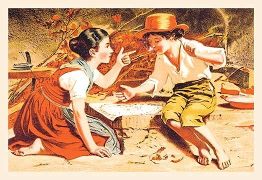 Unlucky Throw- Gallery Wrapped Canvas Art 28" x 42"