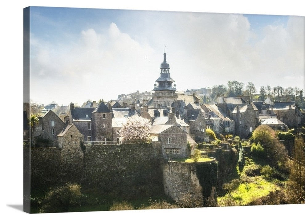 "Moncontour, Brittany" Wrapped Canvas Art Print, 24"x16"x1.5"
