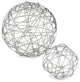 HomeRoots 12" x 12" x 12" Silver Extra Large Wire Sphere