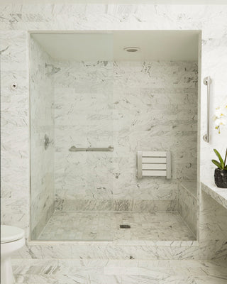 Coronado Oval Designer Shower Grab Bar, Satin, 18"