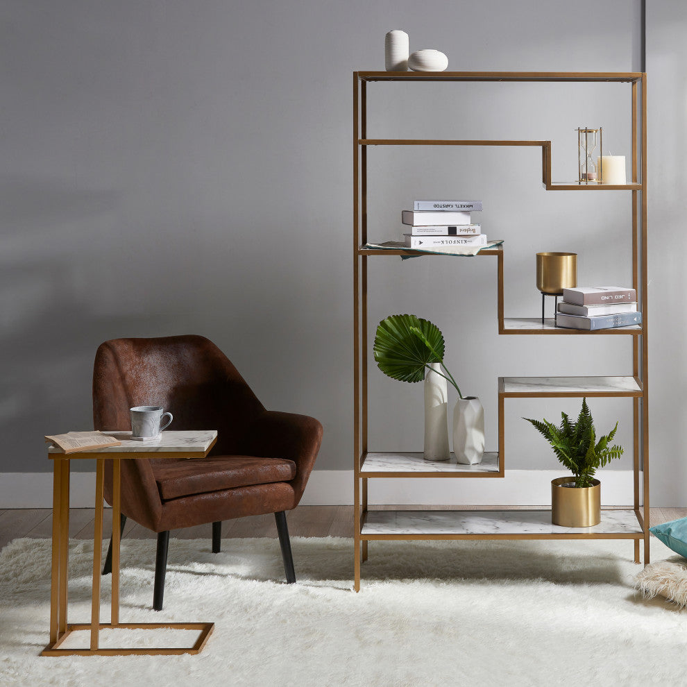 5-Tier Display Etagere Shelf for Living Room