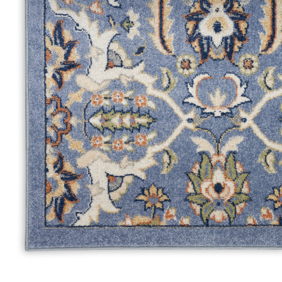Nourison Allur 6'' x 9'' Light Blue Bohemian Indoor Area Rug