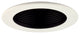 3" Aperture Low Voltage Trim, Black Baffle, White Trim