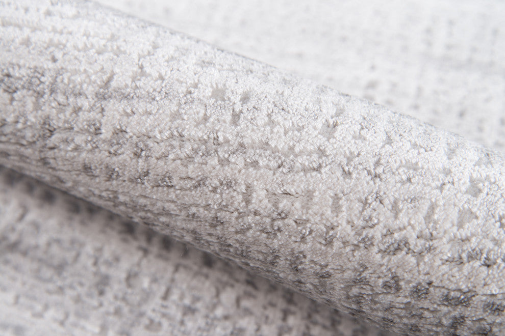 Momeni Cannes Tencel Machine Made Gray Runner 2'3"x7'6"