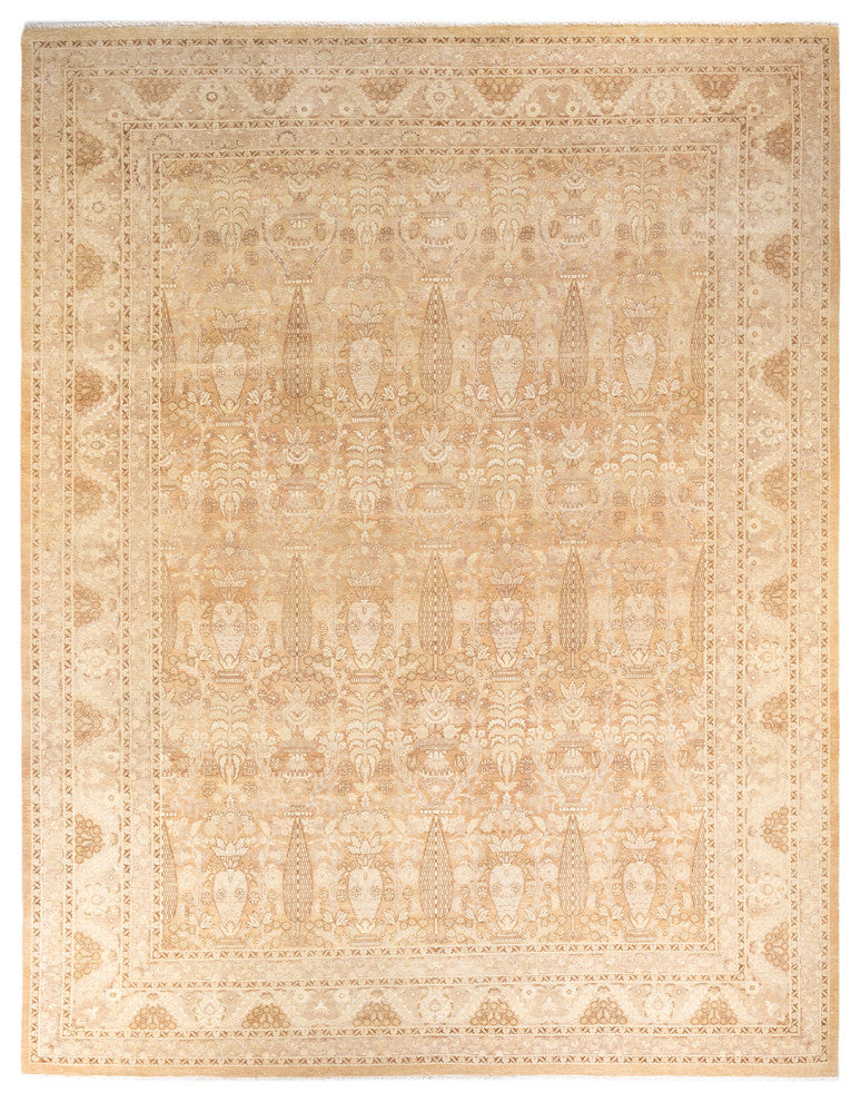 Mawlaik One-of-a-Kind Hand-Knotted Area Rug Beige, 9'5"x12'2"