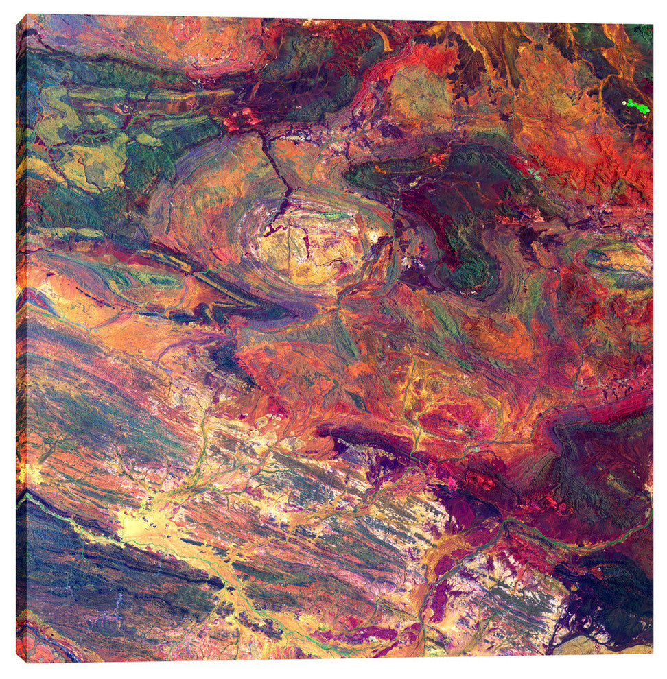 Epic Graffiti "Earth As Art: Australian Iron" Giclee Canvas Wall Art, 37"x37"