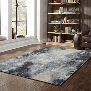 Elements Patina Navy/Ivory Area Rug, 10'x13'2"