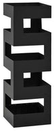 vidaXL Umbrella Stand Black Powder-coated steel Modern Umbrella Stand
