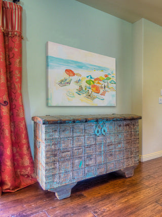 "Beach Diversity" Painting Print on Wrapped Canvas, 30"x20"