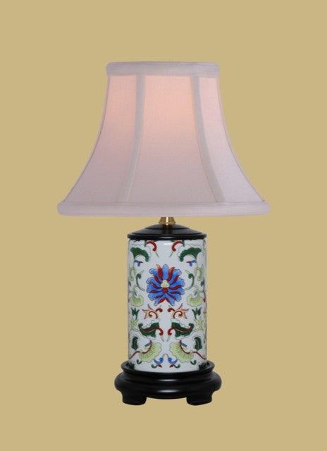 Porcelain Cylinder Table Lamp